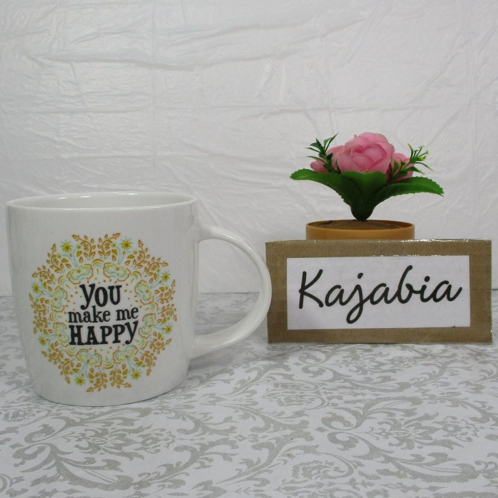 NATURAL LIFE " You Make me Happy" Ceramic Mug